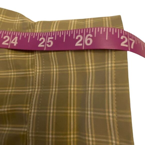 Eddie Bauer Olive Checked Long Sleeve Button Down Shirt Sz XXL - Picture 11 of 12
